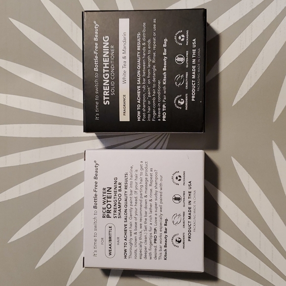 Kitsch Hair Kitsch Rice Water Protein Shampoo Conditioner Bars